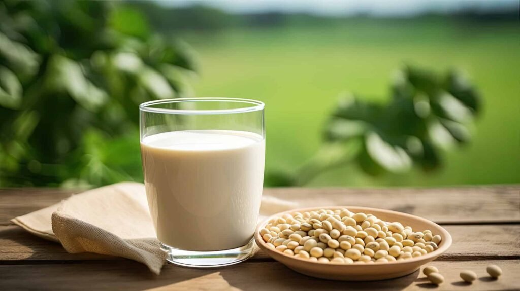 Natural Drink to Lower Cholesterol. Soy Milk